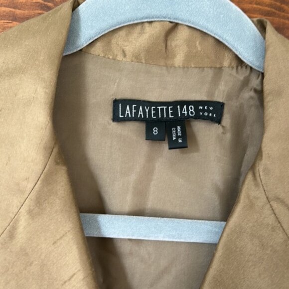 Silk button-up shirt dress with wrap - Picture 5 of 7